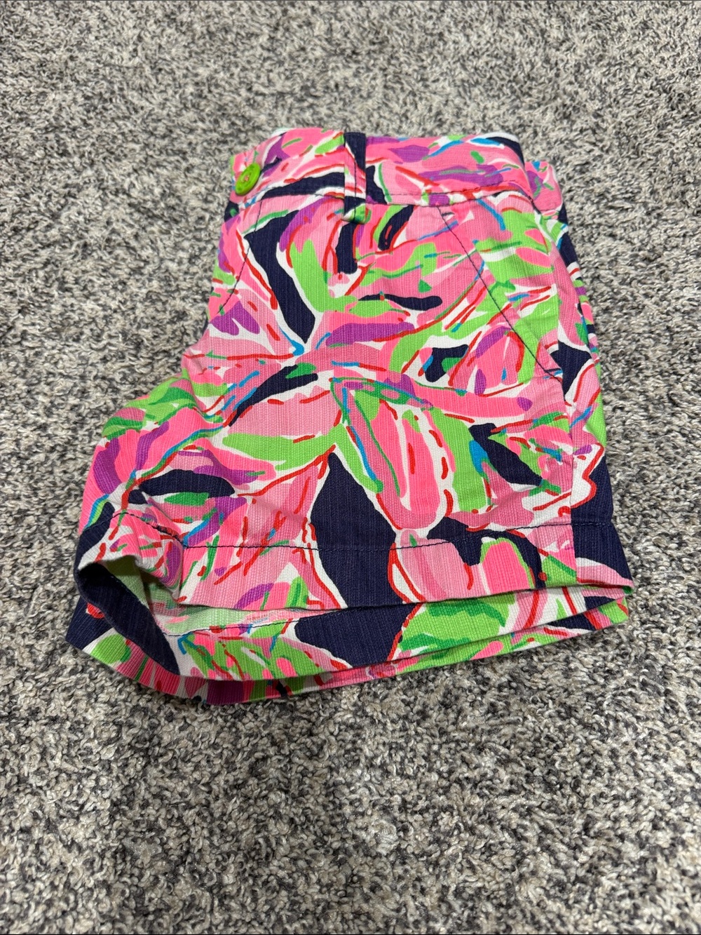 Lilly Pulitzer Women's Tropical Print Stretch Shorts - Pink Multi - Picture 4 of 4